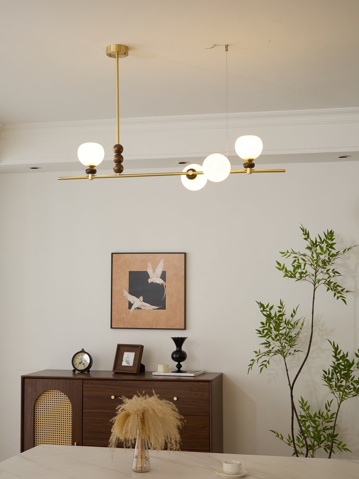 Eclion Wood Vintage Pendant Light-Neutral Decor