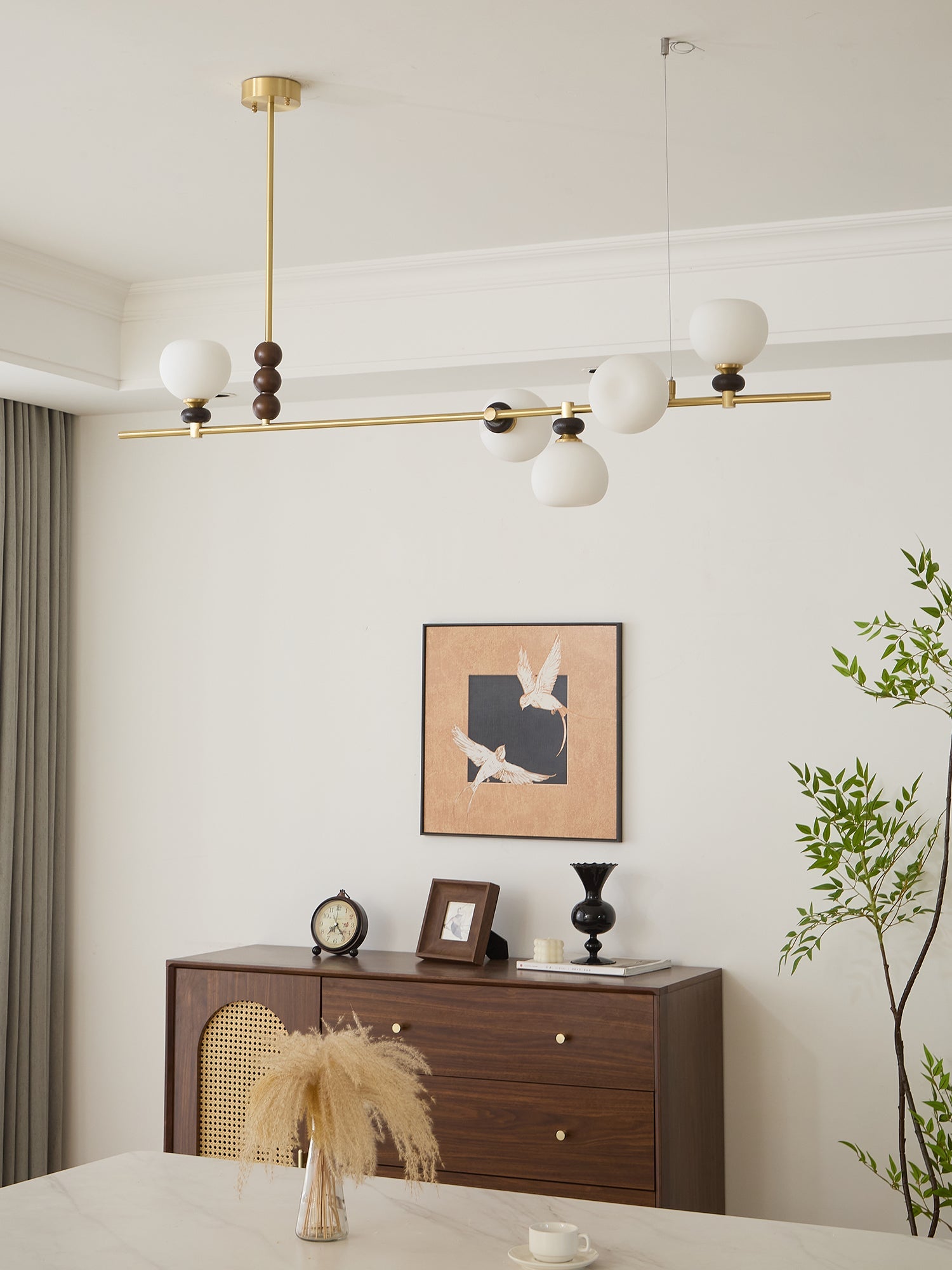 Eclion Wood Vintage Pendant Light-Neutral Decor