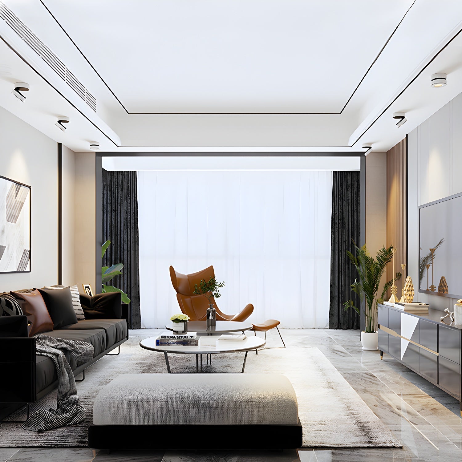 Covena Modern Minimalist Adjustable Surface Downlight Ceiling lamp-Neutral Decor