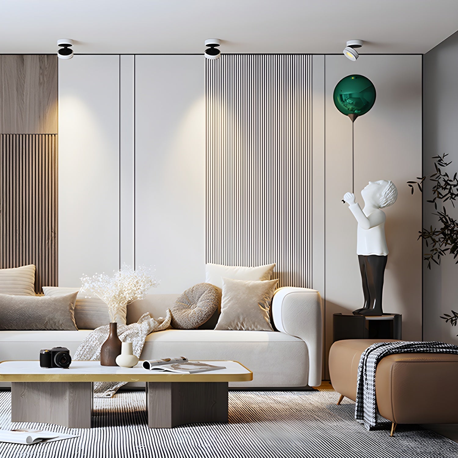 Covena Modern Minimalist Adjustable Surface Downlight Ceiling lamp-Neutral Decor