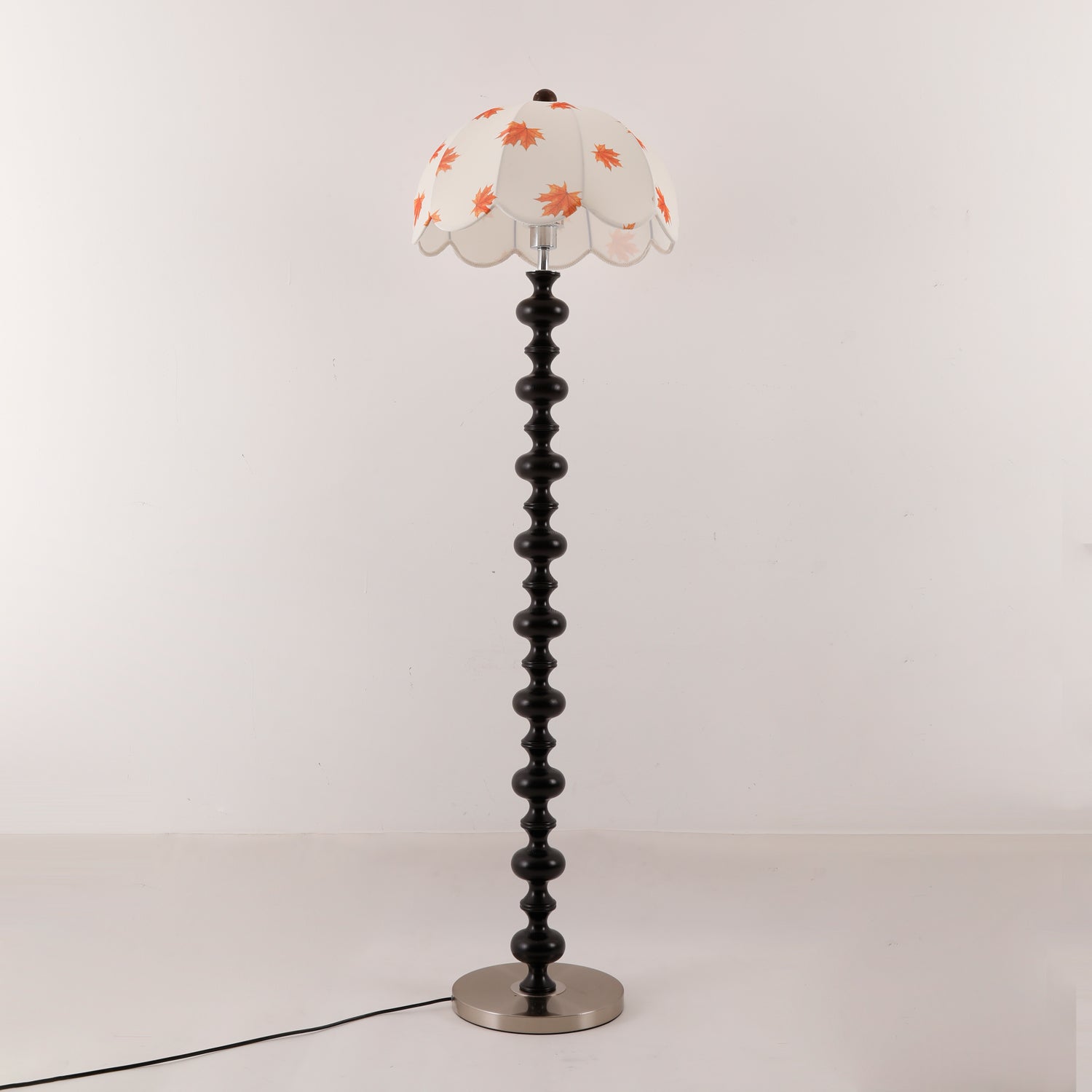 Autumn Wood Fabric Elegant Floor Lamp-Neutral Decor