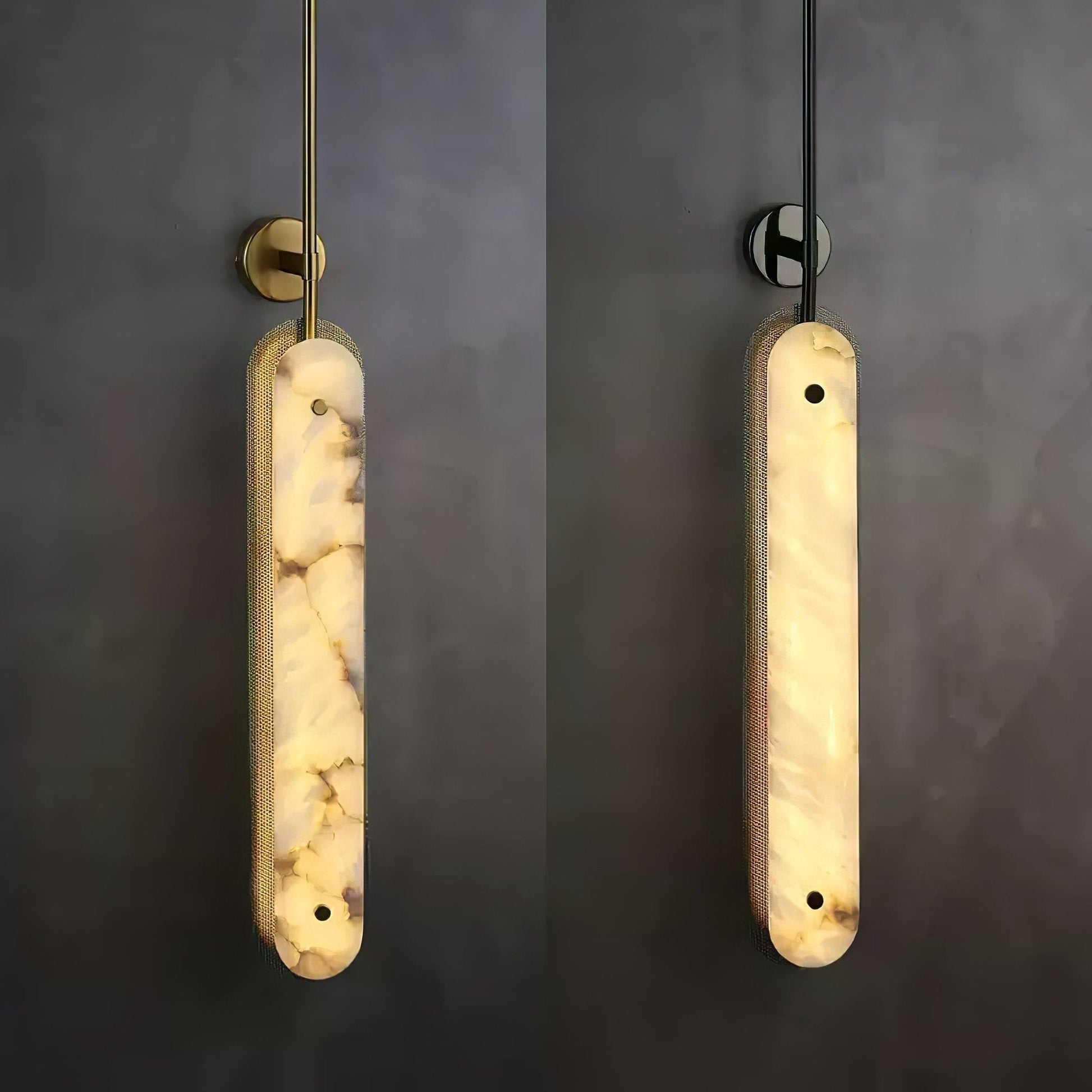 Ilaeir Vertical Alabaster Pendant Light-Neutral Decor