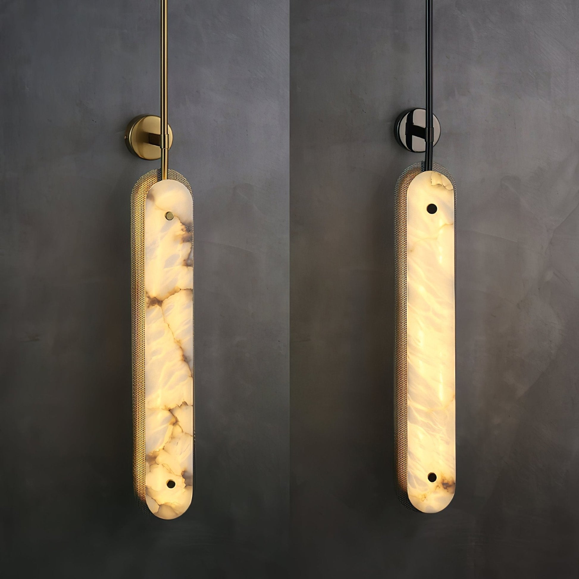 Ilaeir Vertical Alabaster Pendant Light-Neutral Decor