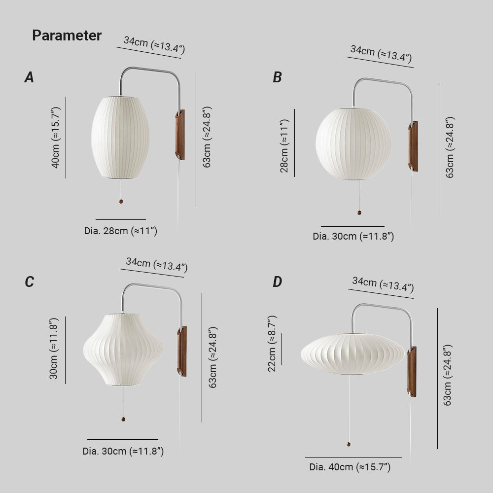 Lustra Wall Sconce Walnut Ball-Neutral Decor