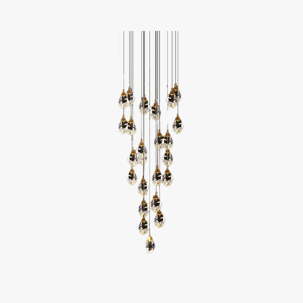 Kristy Design Ball Glass/Metal Pendant Light Gold - Neutral Decor