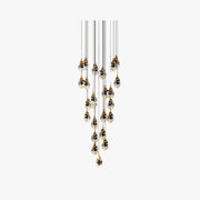 Kristy Design Ball Glass/Metal Pendant Light Gold - Neutral Decor