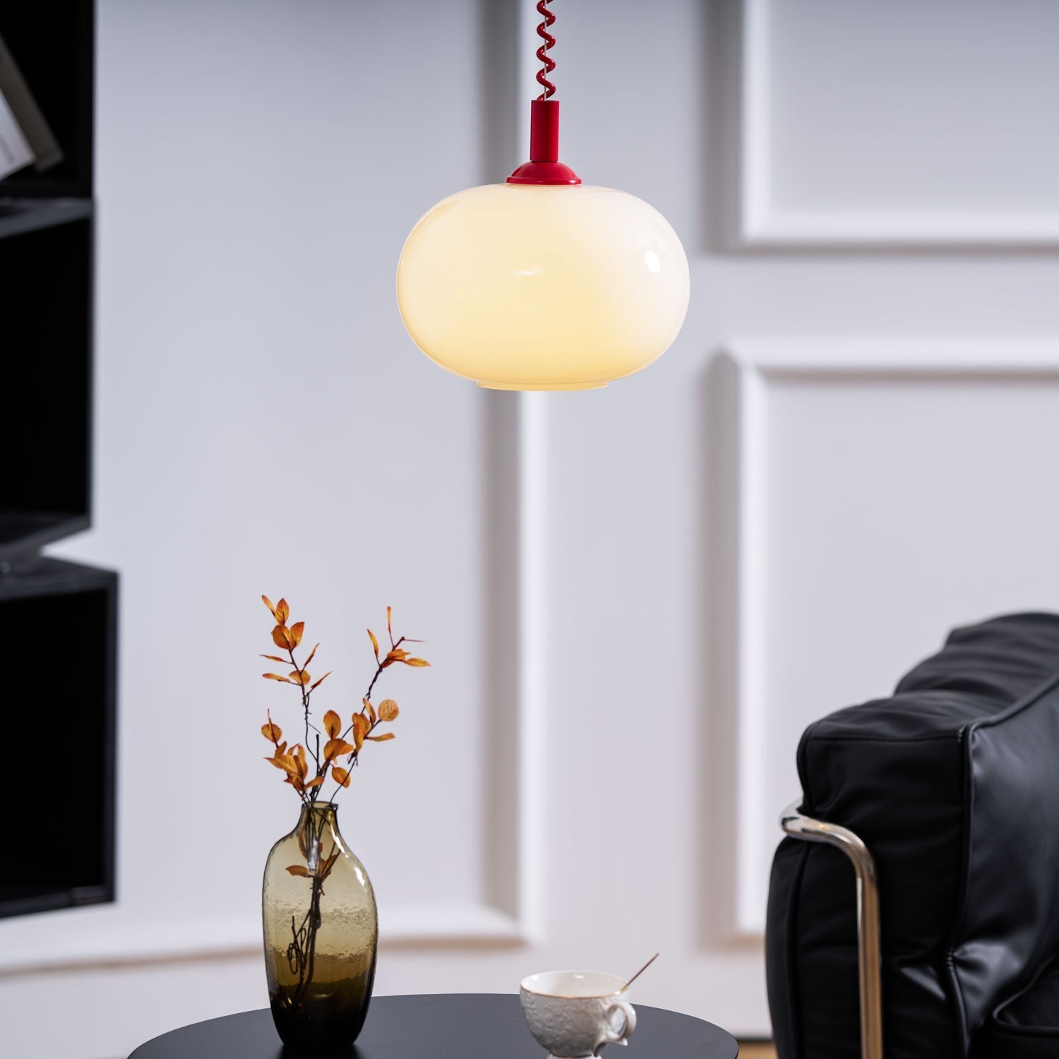 Euvora Glass Classic Pendant Light-Neutral Decor