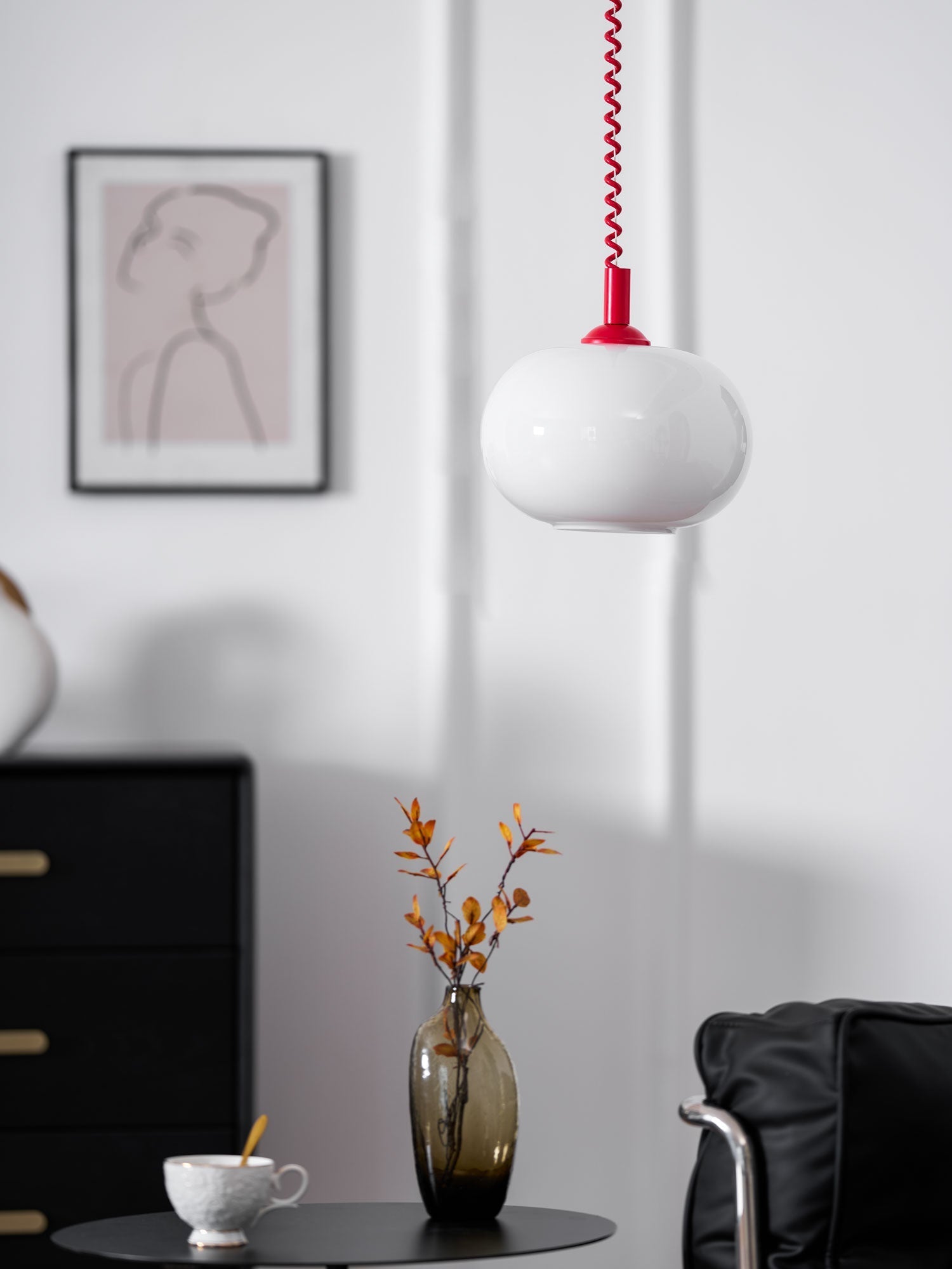 Euvora Glass Classic Pendant Light-Neutral Decor