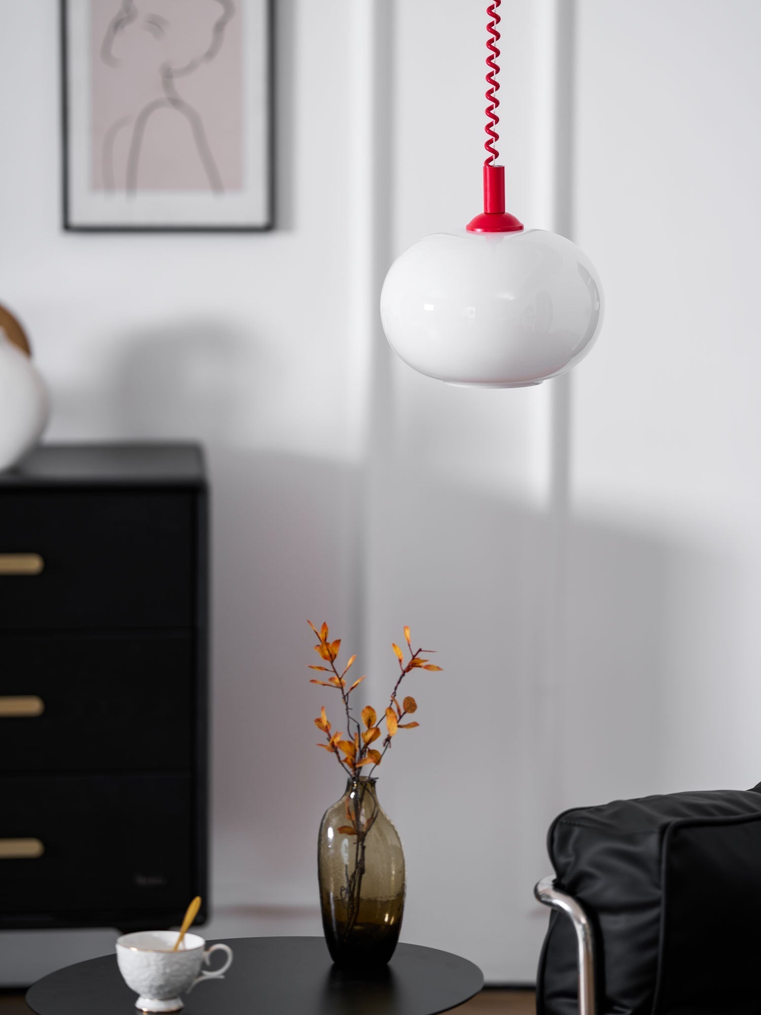 Euvora Glass Classic Pendant Light-Neutral Decor