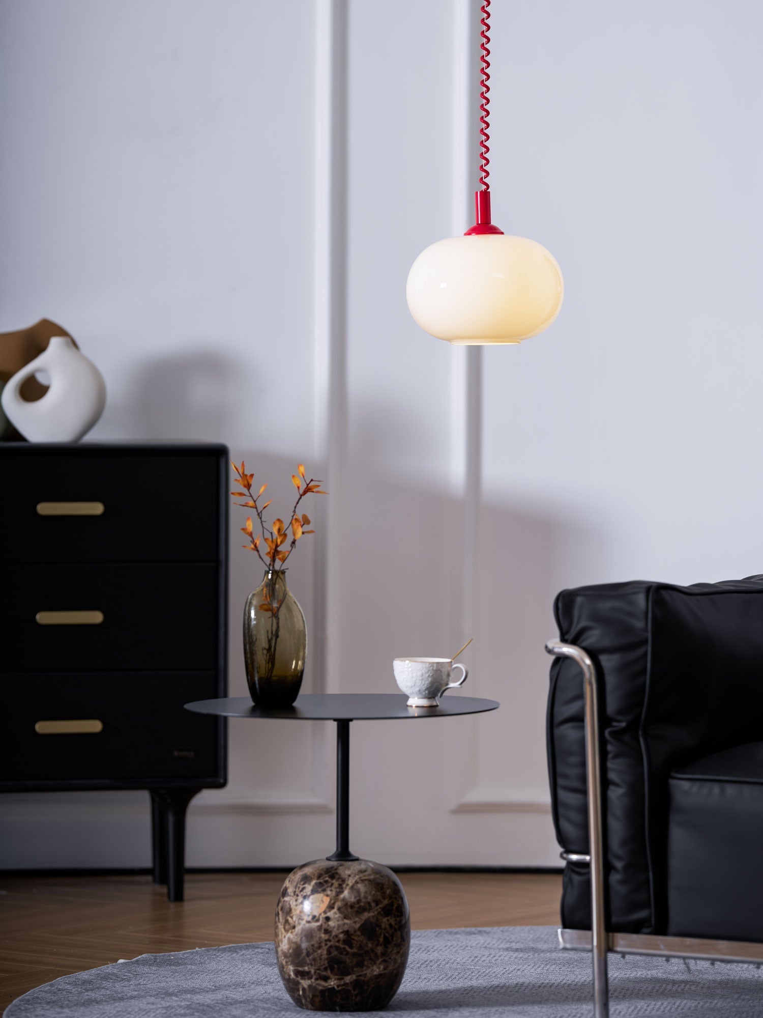 Euvora Glass Classic Pendant Light-Neutral Decor