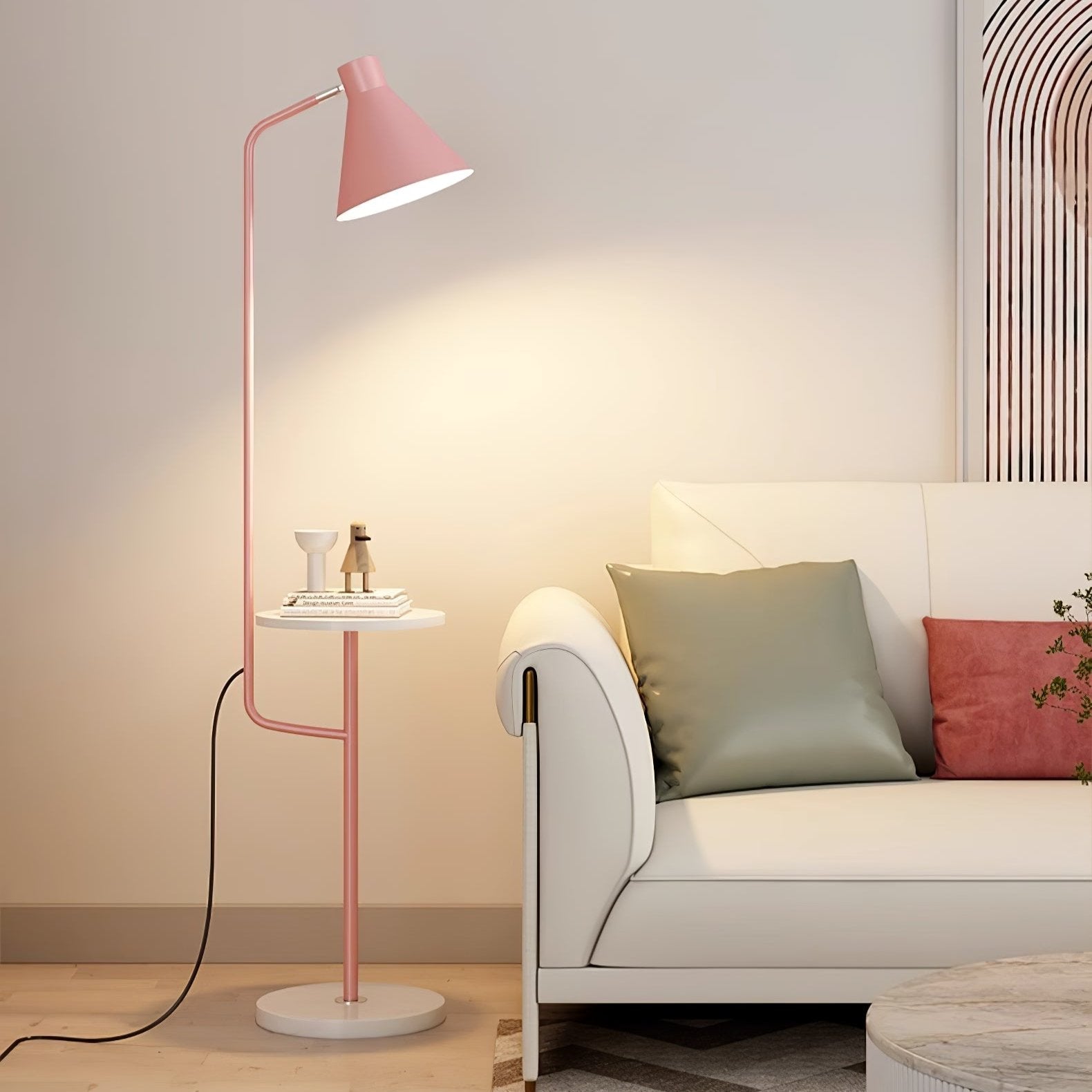 Nerylon Floor Lamp Macaroon-Neutral Decor