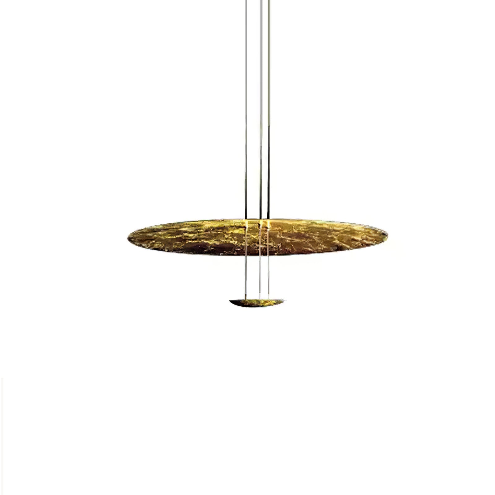 Phelion Layered Gold Foil Pendant Light-Neutral Decor