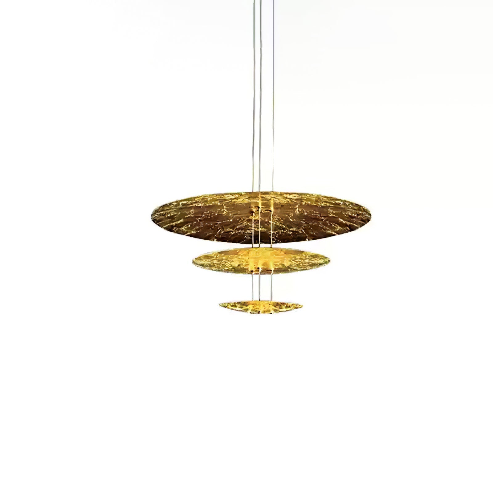 Phelion Layered Gold Foil Pendant Light-Neutral Decor
