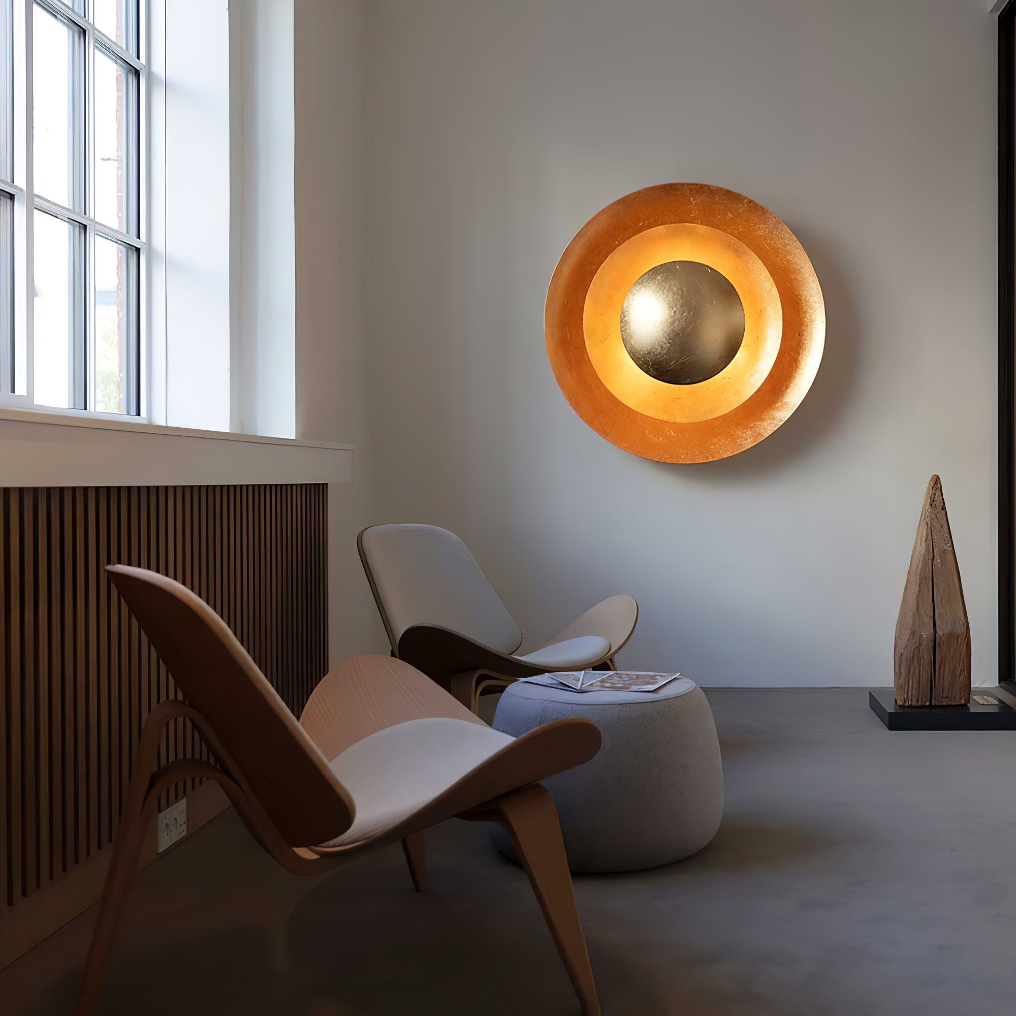 Solaris Vintage foil Wall Lamp-Neutral Decor