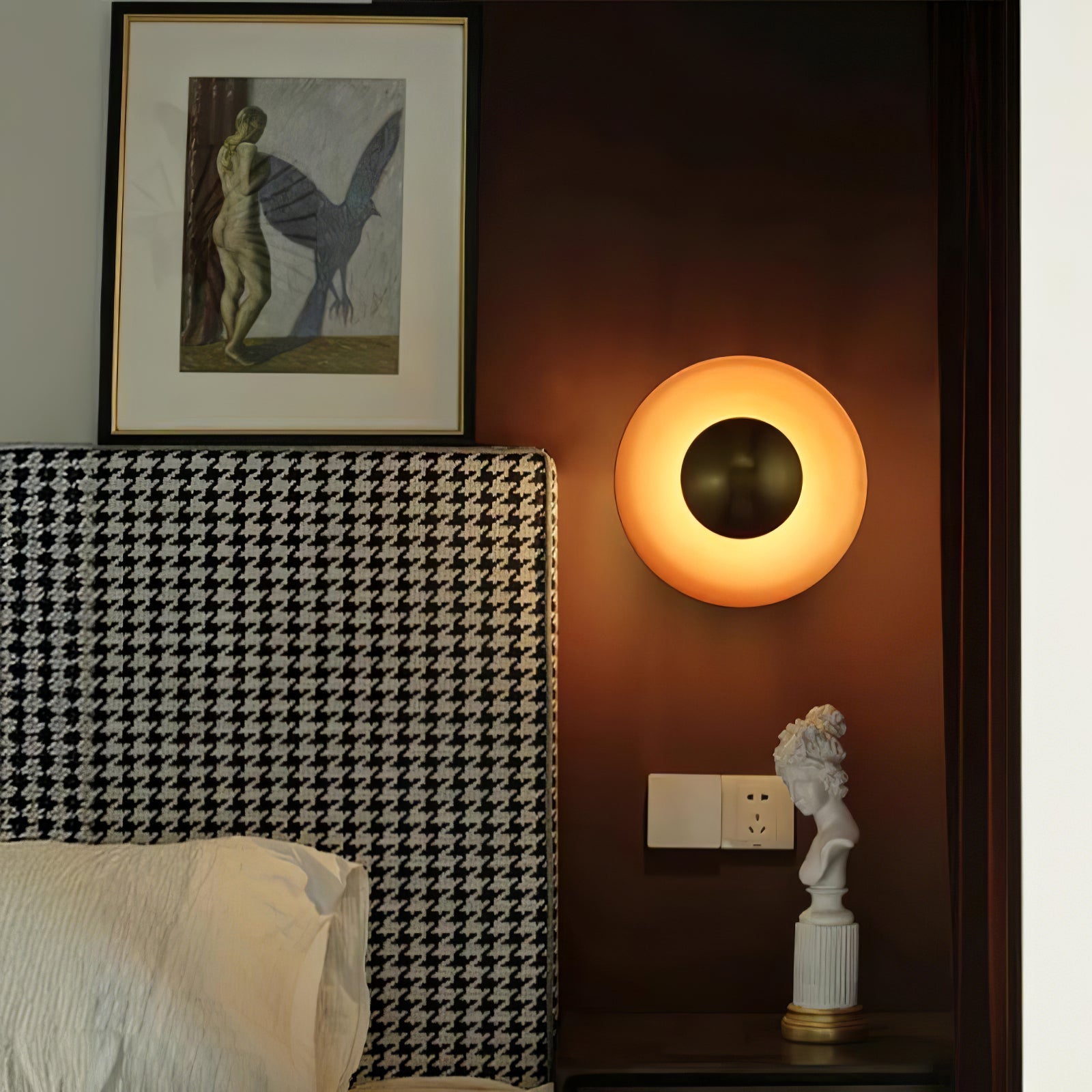 Solaris Vintage foil Wall Lamp-Neutral Decor