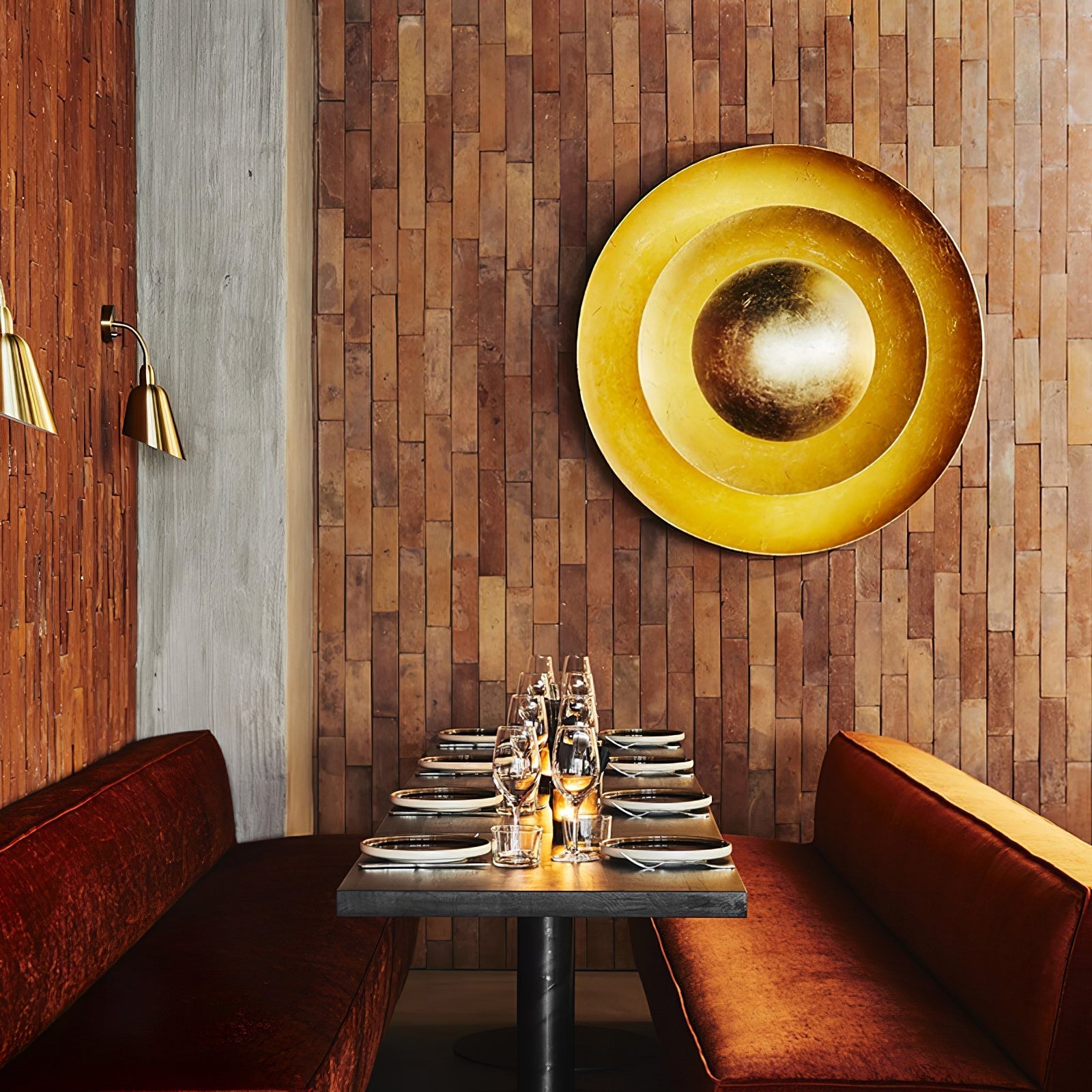 Solaris Vintage foil Wall Lamp-Neutral Decor