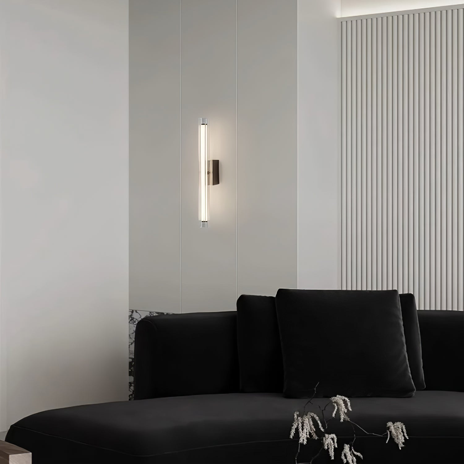 Corv Glass Contemporary Wall Lamp-Neutral Decor