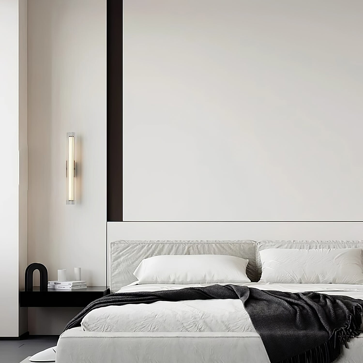 Corv Glass Contemporary Wall Lamp-Neutral Decor
