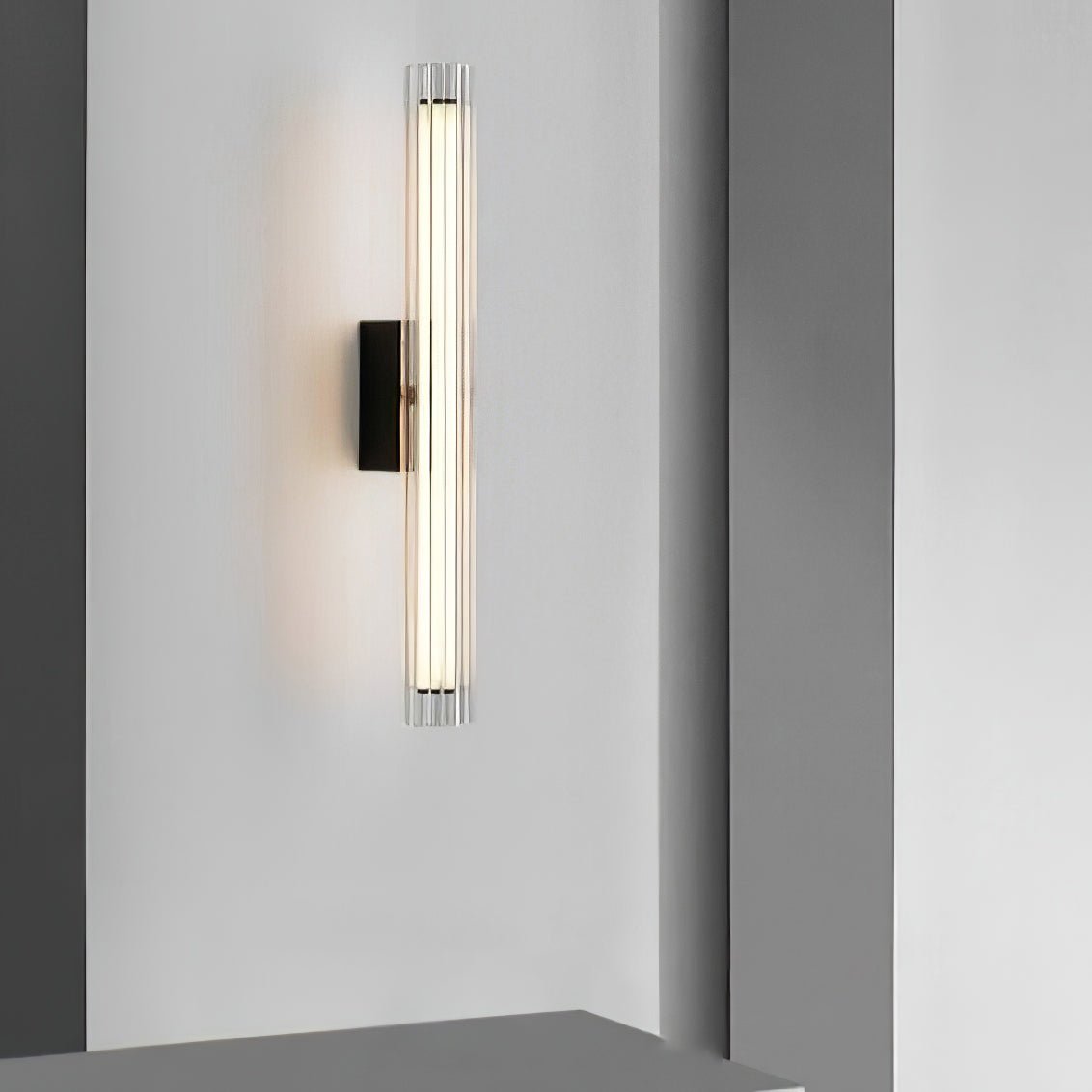 Corv Glass Contemporary Wall Lamp-Neutral Decor