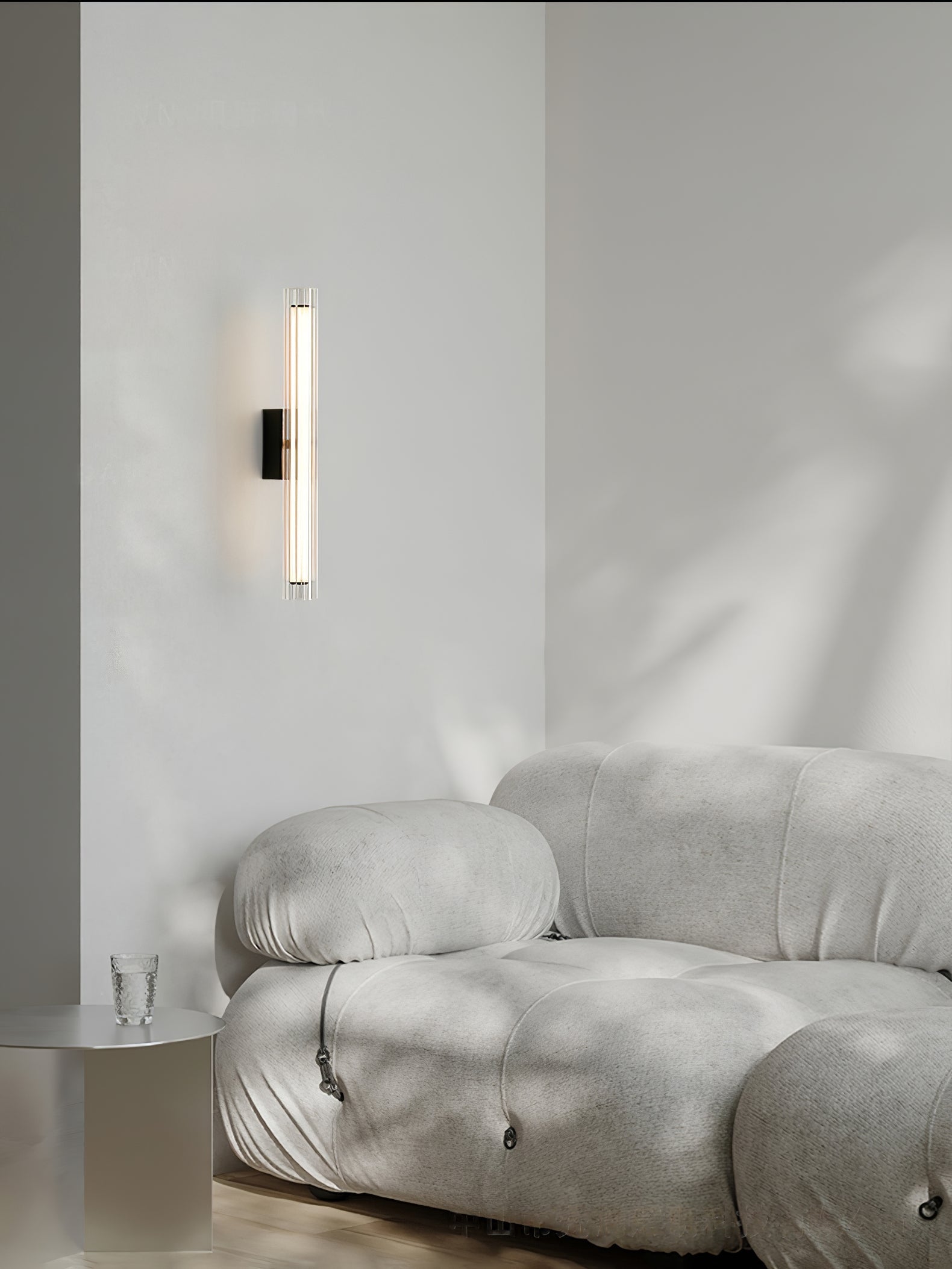 Corv Glass Contemporary Wall Lamp-Neutral Decor