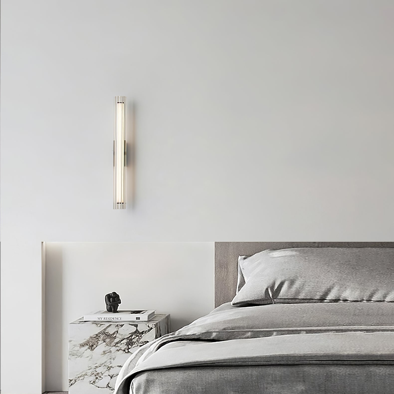Corv Glass Contemporary Wall Lamp-Neutral Decor