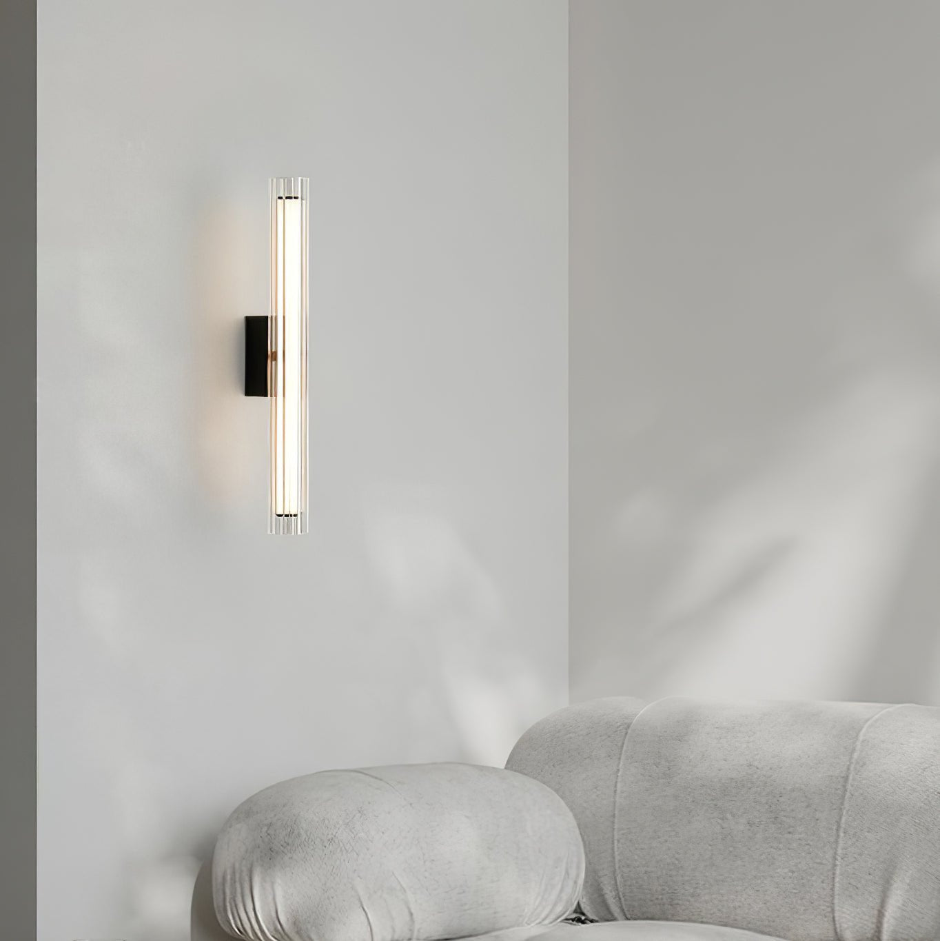 Corv Glass Contemporary Wall Lamp-Neutral Decor