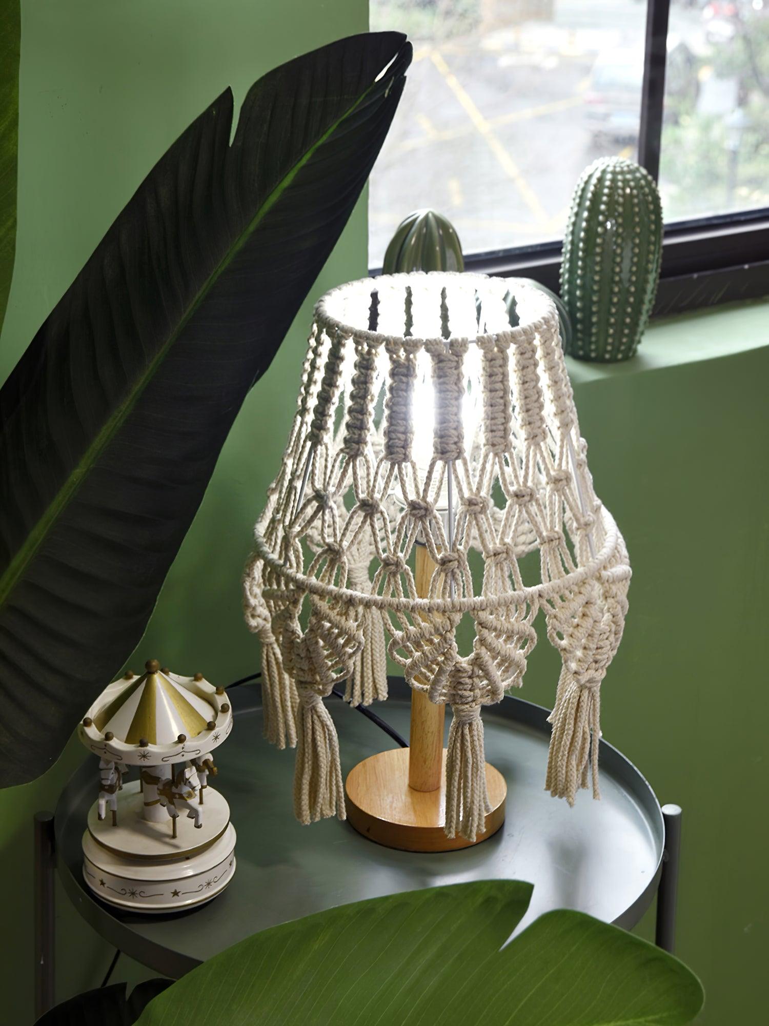 Tassara Wood Table Lamp-Neutral Decor