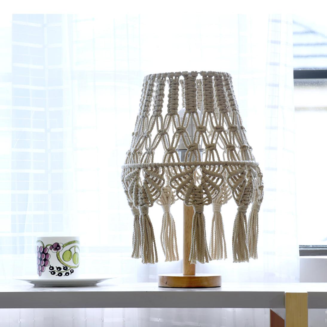 Tassara Wood Table Lamp-Neutral Decor