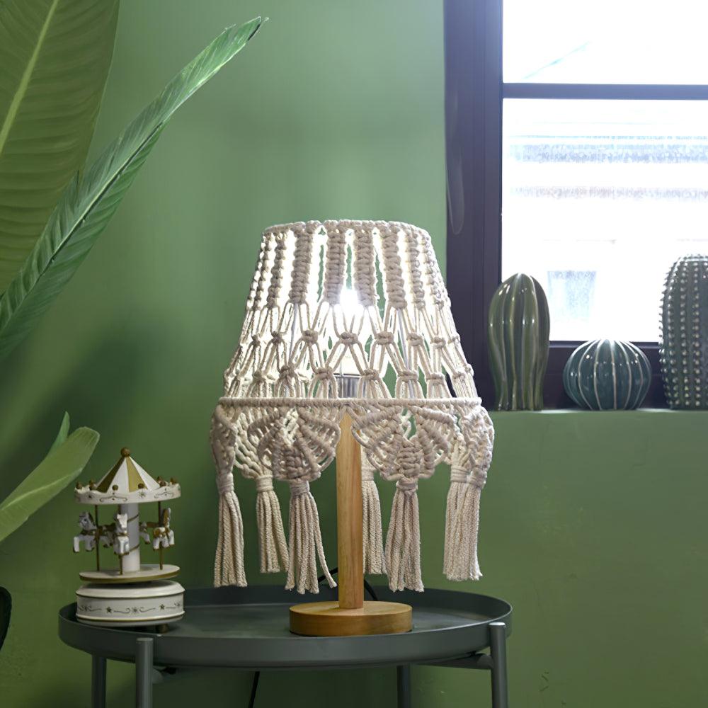 Tassara Wood Table Lamp-Neutral Decor