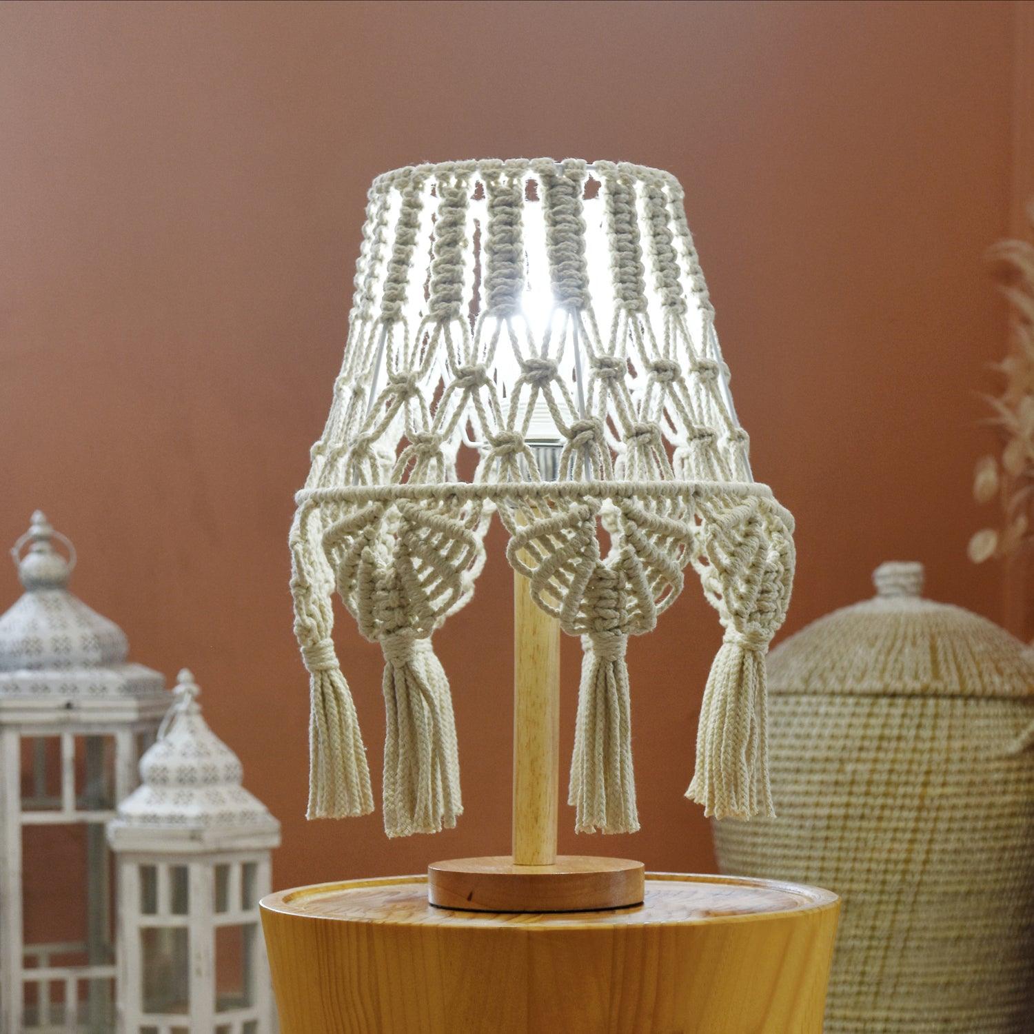 Tassara Wood Table Lamp-Neutral Decor
