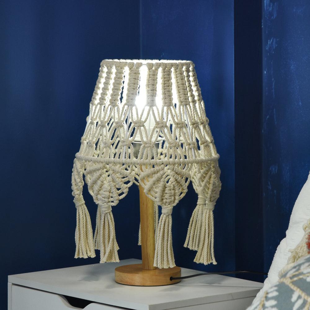 Tassara Wood Table Lamp-Neutral Decor