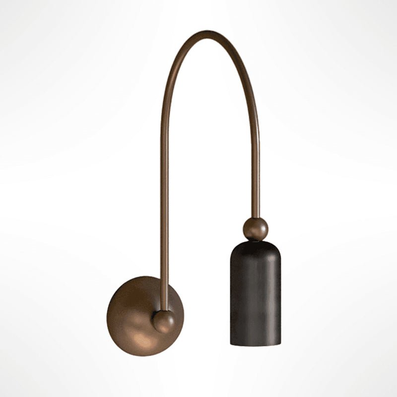Vortigaud Curved Bronze Black Wall Light-Neutral Decor