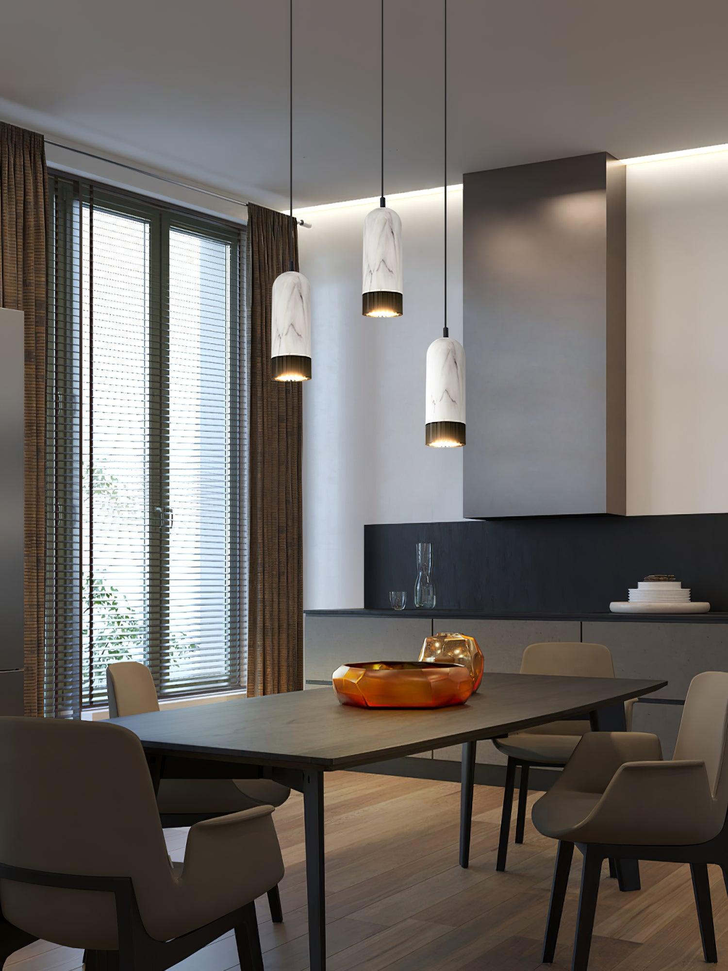Sol Modern Marble Pendnat Light-Neutral Decor
