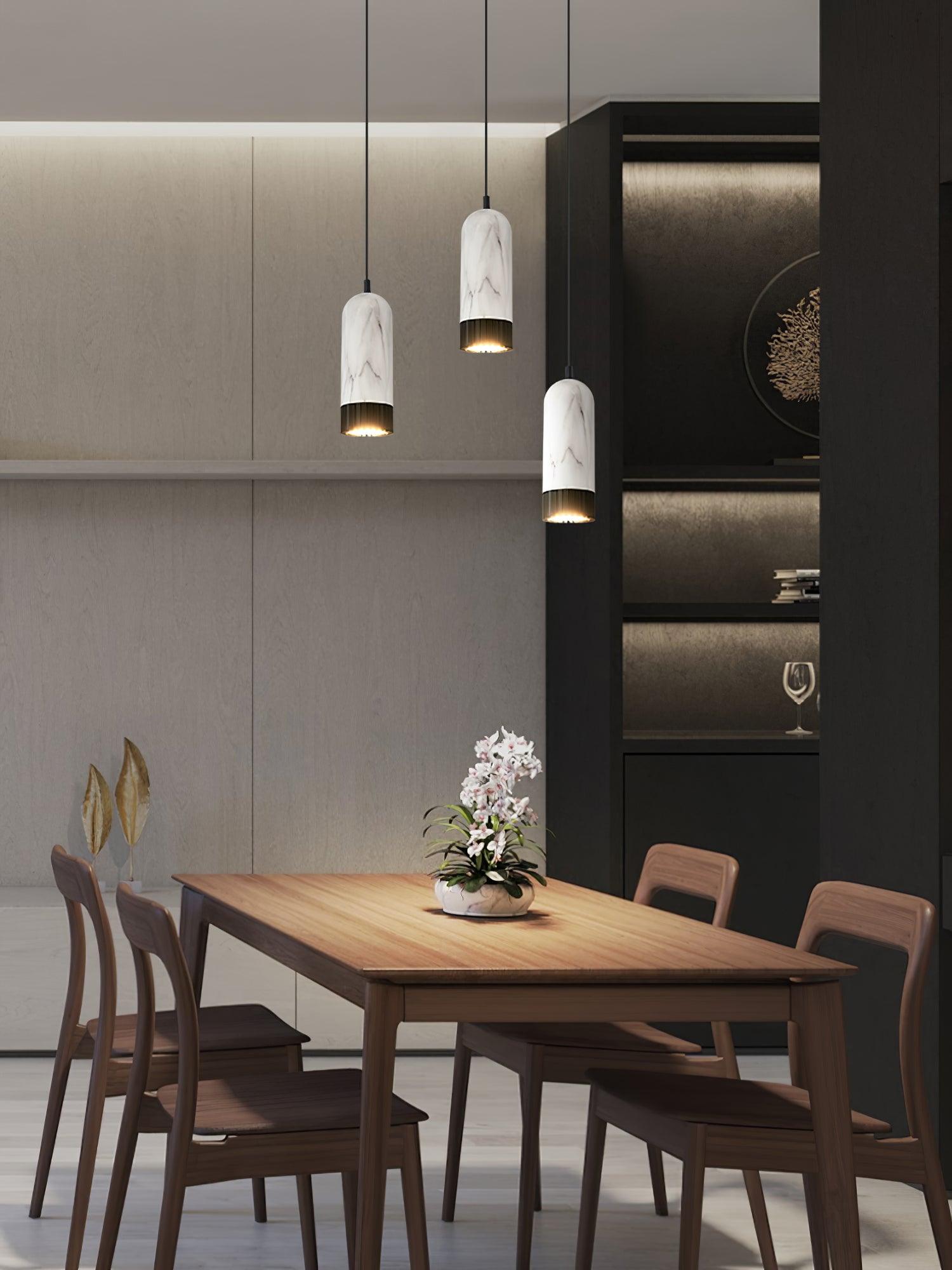 Sol Modern Marble Pendnat Light-Neutral Decor
