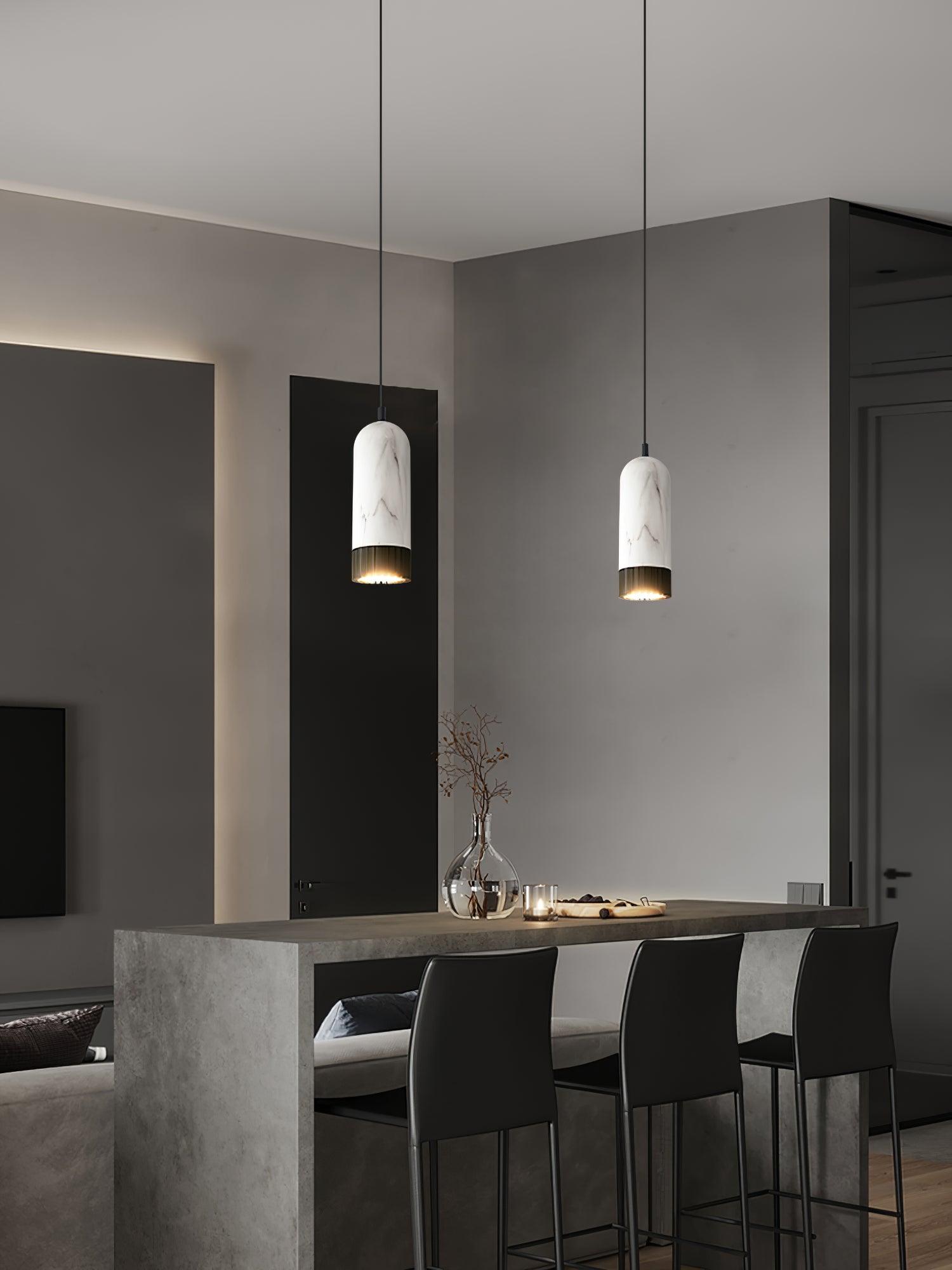 Sol Modern Marble Pendnat Light-Neutral Decor