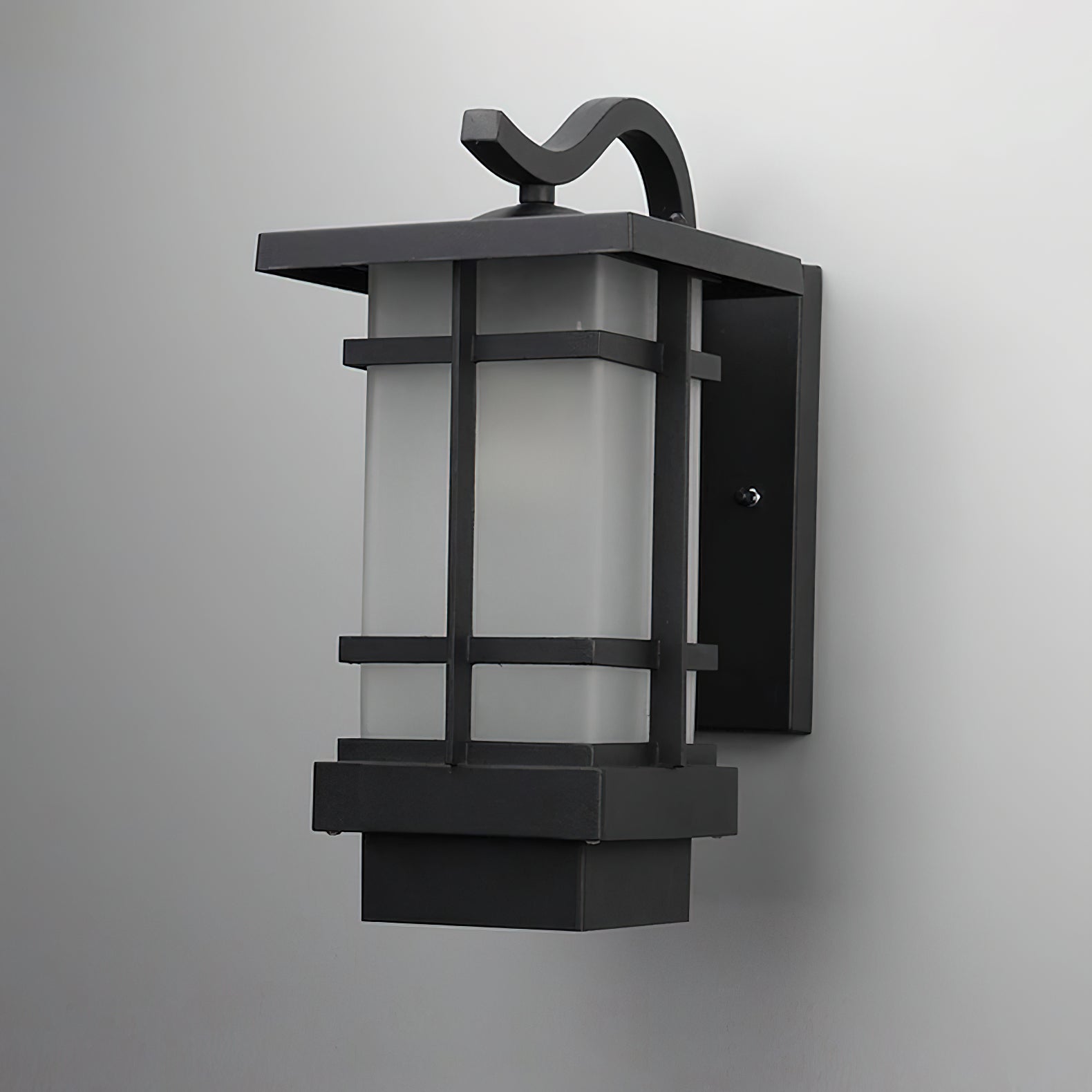 Madison Unique Glass Lantern Outdoor Wall Lamp-Neutral Decor