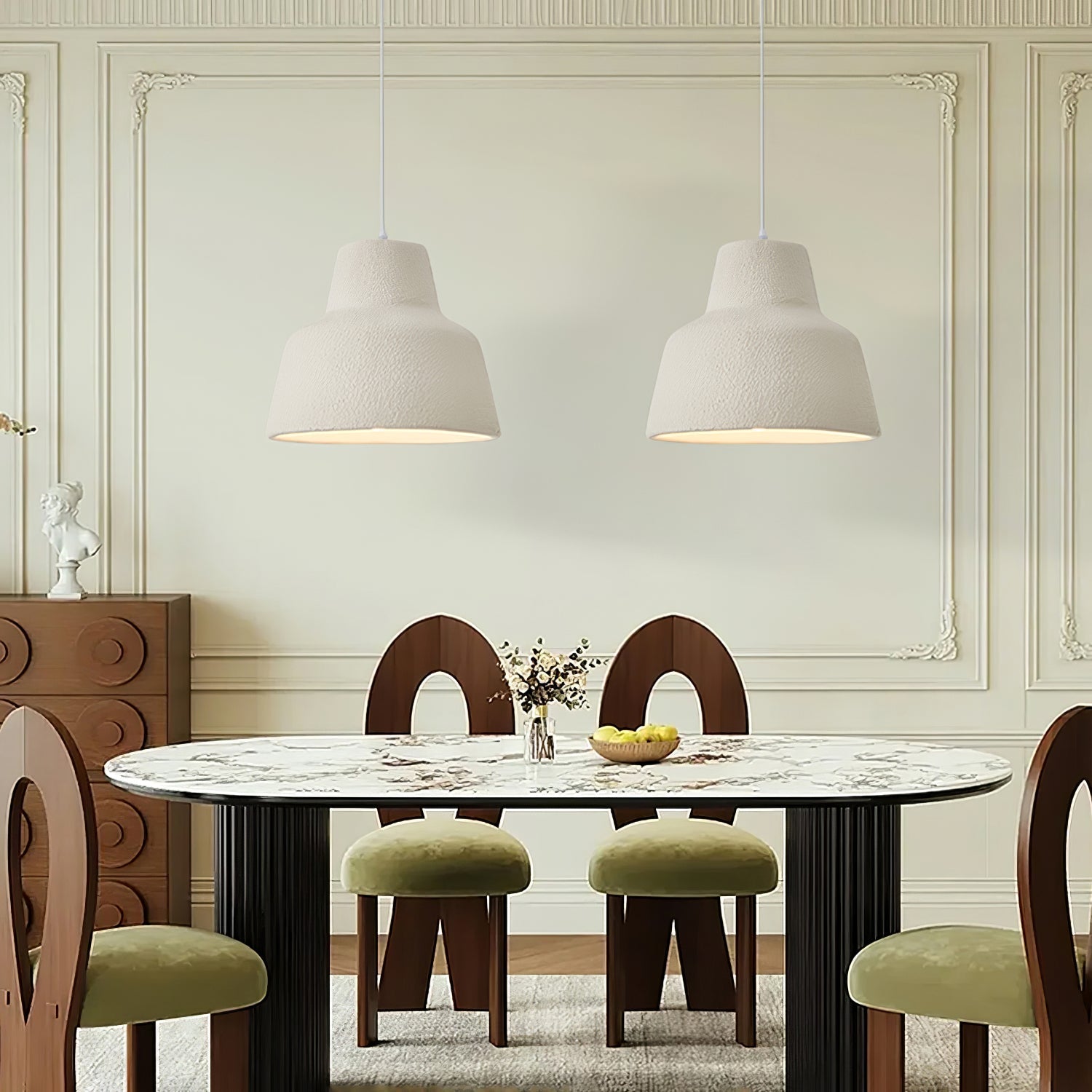 Zavela Premium Nordic Art Plastic Pendant Light-Neutral Decor