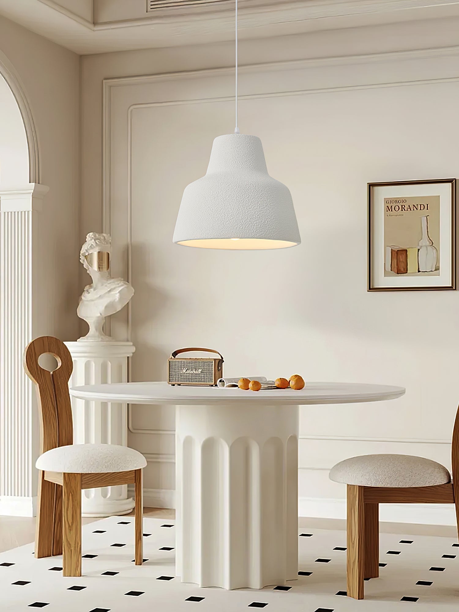 Zavela Premium Nordic Art Plastic Pendant Light-Neutral Decor