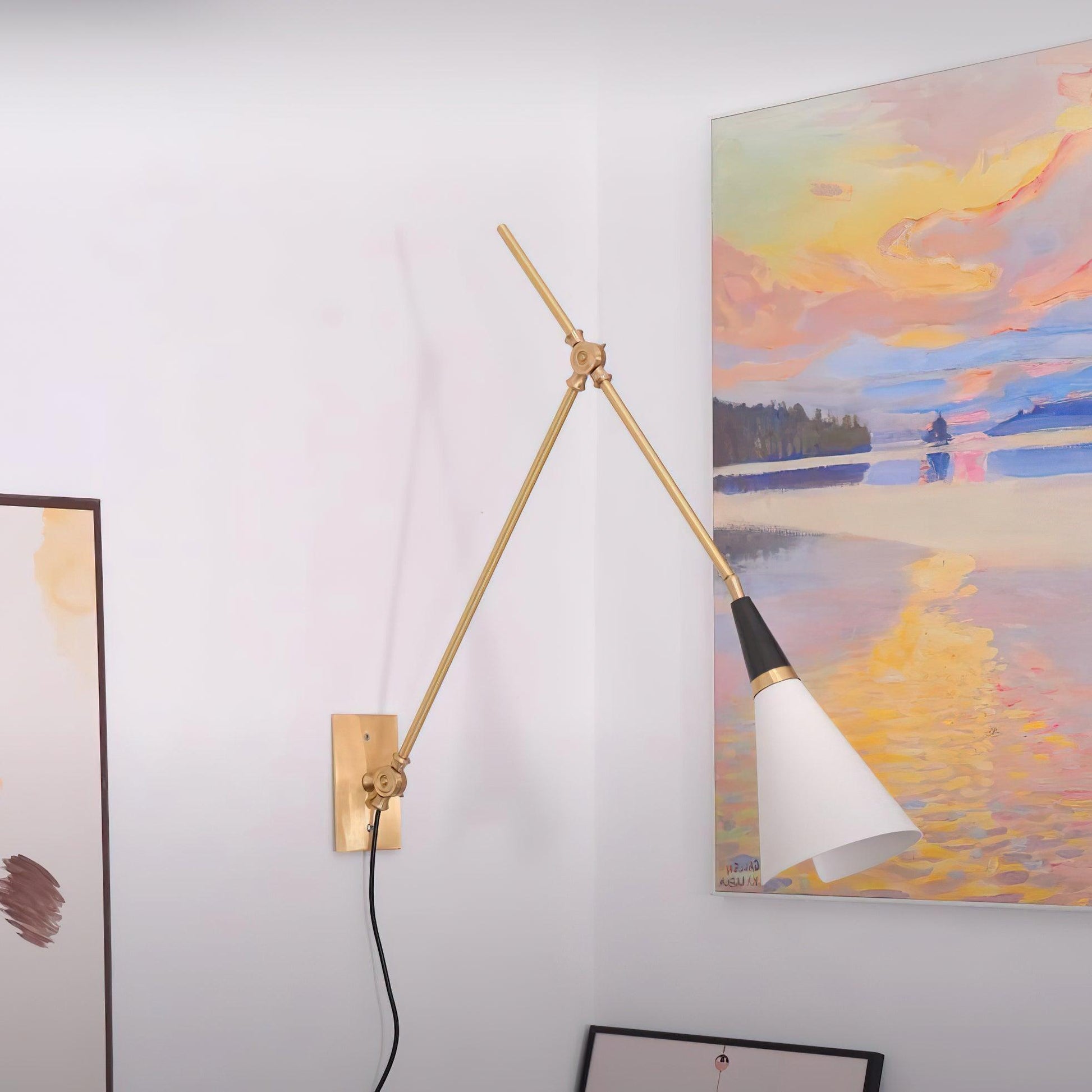 Orvenia Modern Minimalist Plug In Wall Lamp-Neutral Decor