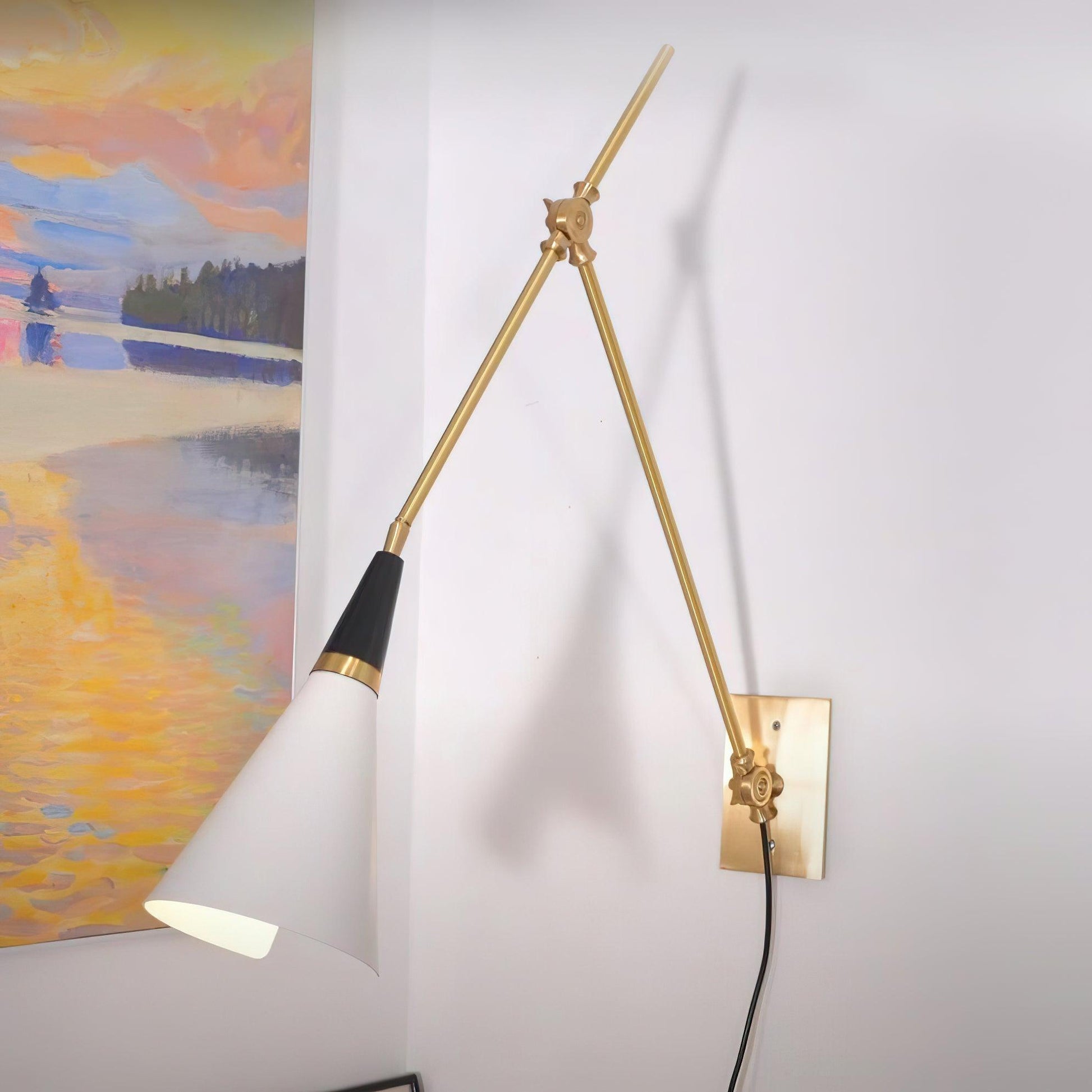 Orvenia Modern Minimalist Plug In Wall Lamp-Neutral Decor