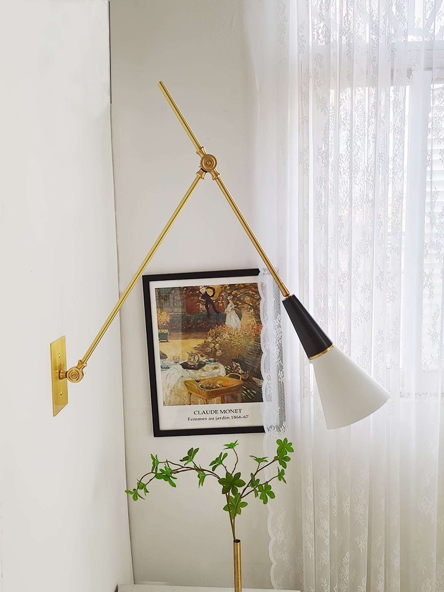 Isro Vintage Industrial Glass Wall Lamp-Neutral Decor