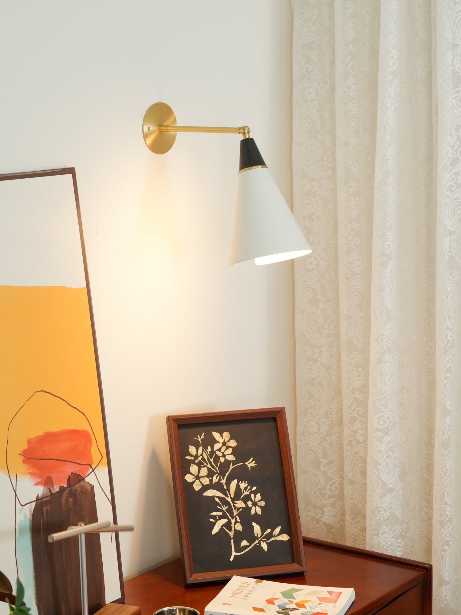 Kixor Modern Minimalist Brass Wall Lamp-Neutral Decor