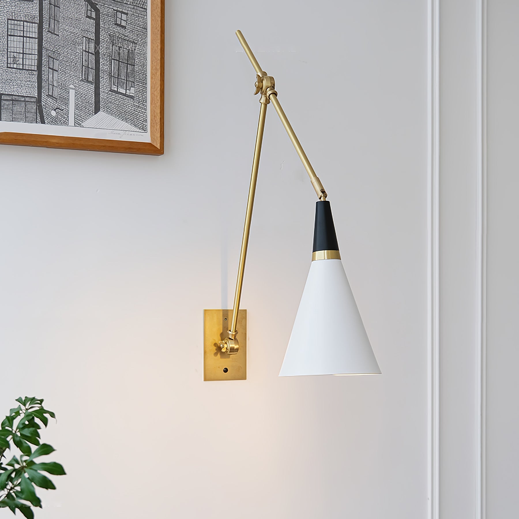 Isro Vintage Industrial Glass Wall Lamp-Neutral Decor