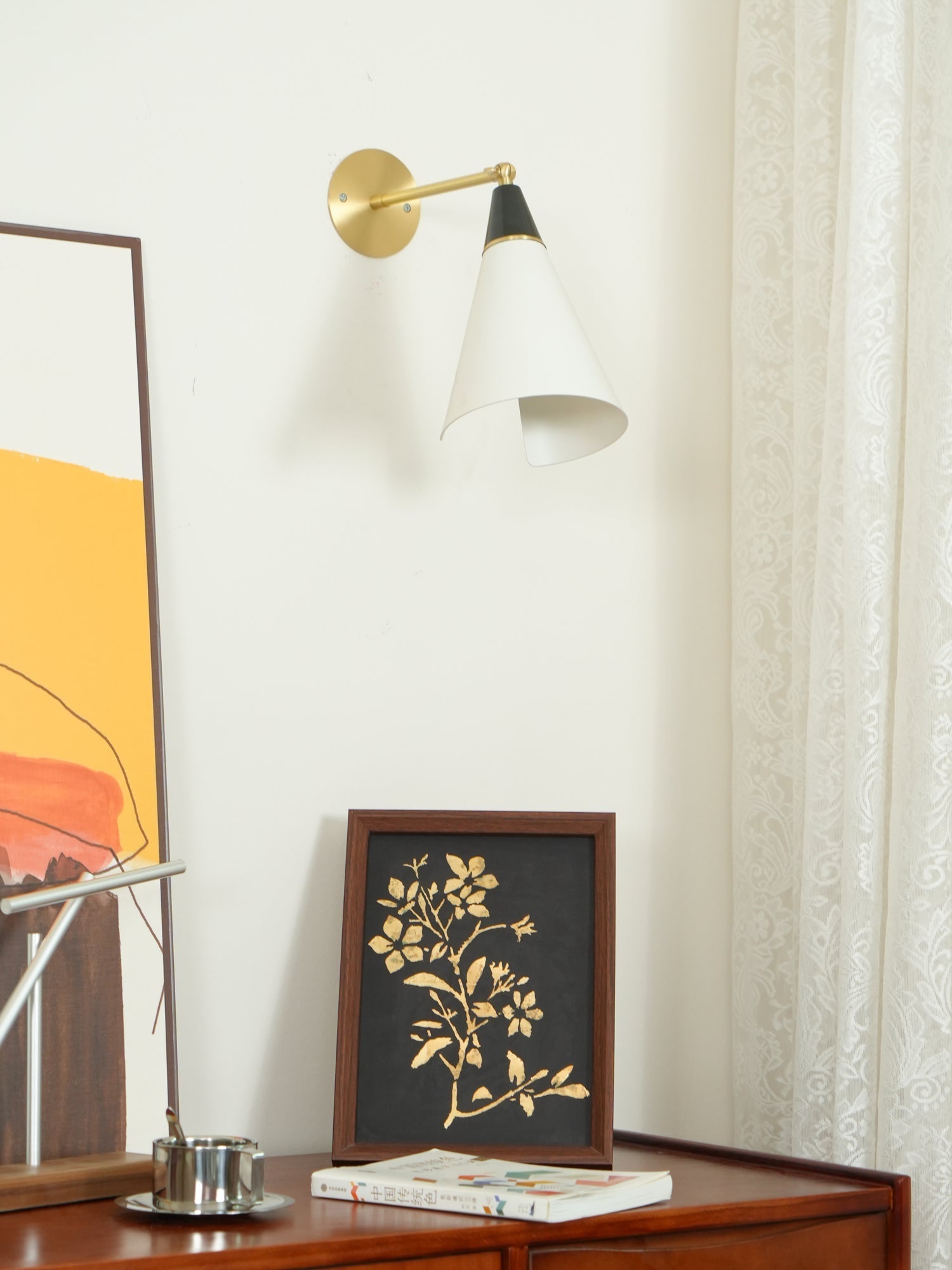 Kixor Modern Minimalist Brass Wall Lamp-Neutral Decor