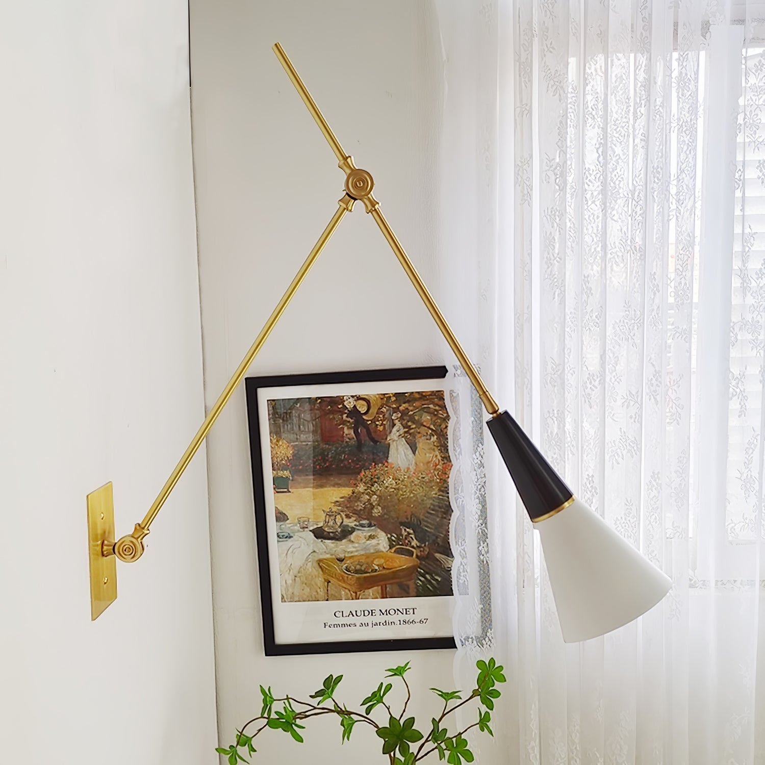 Isro Vintage Industrial Glass Wall Lamp-Neutral Decor
