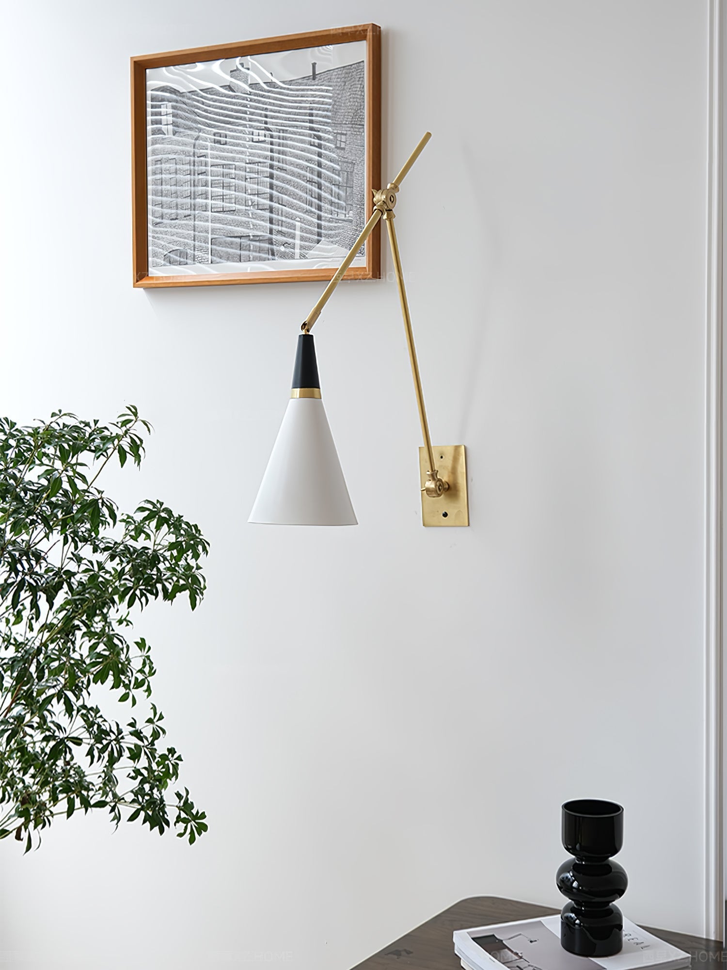 Isro Vintage Industrial Glass Wall Lamp-Neutral Decor
