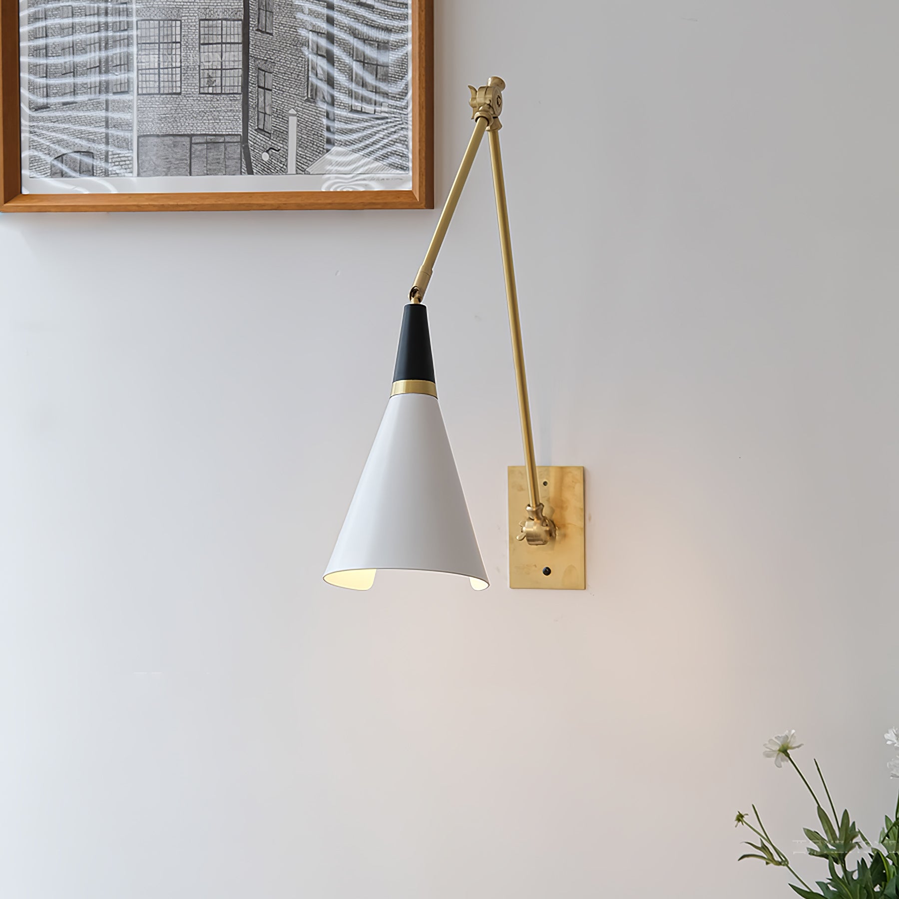 Isro Vintage Industrial Glass Wall Lamp-Neutral Decor