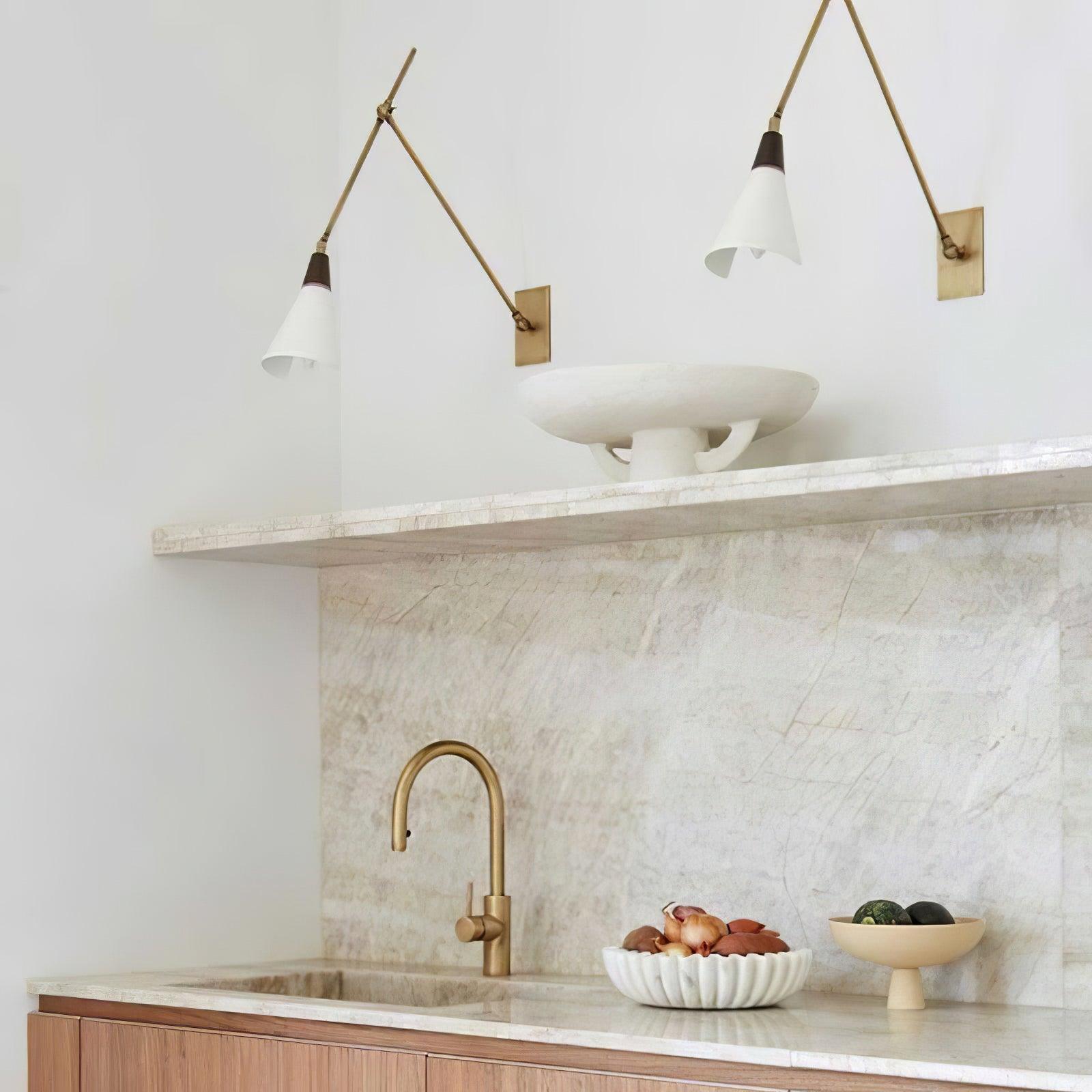 Isro Vintage Industrial Glass Wall Lamp-Neutral Decor