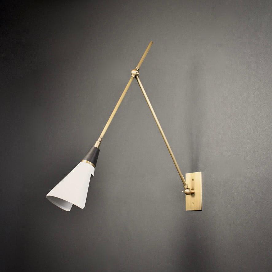 Isro Vintage Industrial Glass Wall Lamp-Neutral Decor