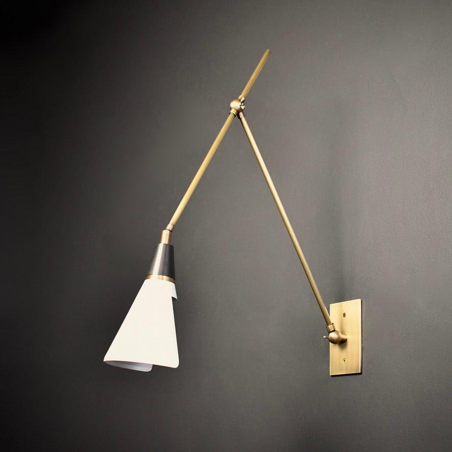 Isro Vintage Industrial Glass Wall Lamp-Neutral Decor